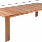 Tulum 108.5" Teak Wood Outdoor Patio Dining Table