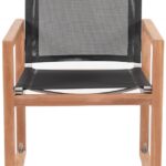 Tulum Water Resistant Mesh Fabric Outdoor Patio Dining Arm Chair