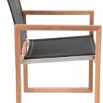Tulum Water Resistant Mesh Fabric Outdoor Patio Dining Arm Chair