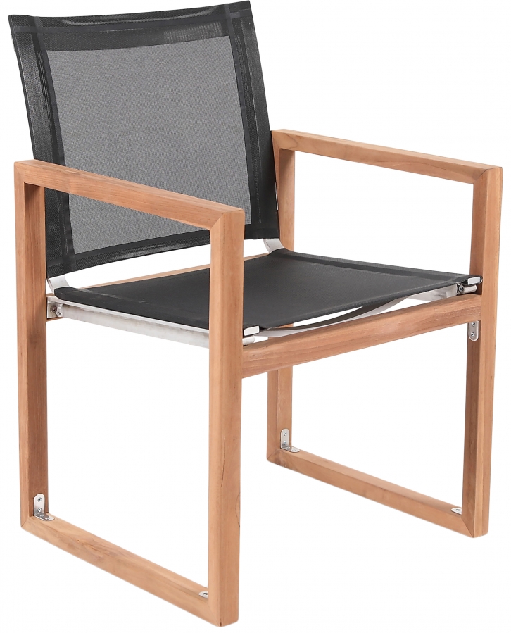 Tulum Water Resistant Mesh Fabric Outdoor Patio Dining Arm Chair
