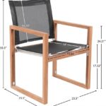 Tulum Water Resistant Mesh Fabric Outdoor Patio Dining Arm Chair