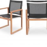 Tulum Water Resistant Mesh Fabric Outdoor Patio Dining Arm Chair