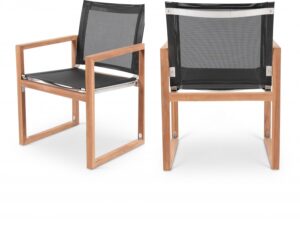 Tulum Water Resistant Mesh Fabric Outdoor Patio Dining Arm Chair