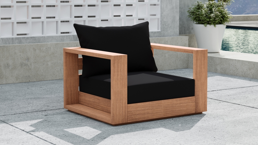 Tulum Water Resistant Fabric Upholstered Outdoor Patio Accent Chair