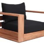 Tulum Water Resistant Fabric Upholstered Outdoor Patio Accent Chair