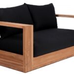 Tulum 63" Water Resistant Fabric Upholstered Outdoor Patio Sofa