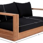 Tulum 63" Water Resistant Fabric Upholstered Outdoor Patio Sofa