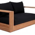 Tulum 63" Water Resistant Fabric Upholstered Outdoor Patio Sofa