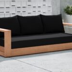 Tulum 87" Water Resistant Fabric Upholstered Outdoor Patio Sofa