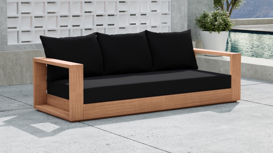 Tulum 87" Water Resistant Fabric Upholstered Outdoor Patio Sofa