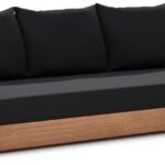 Tulum 87" Water Resistant Fabric Upholstered Outdoor Patio Sofa