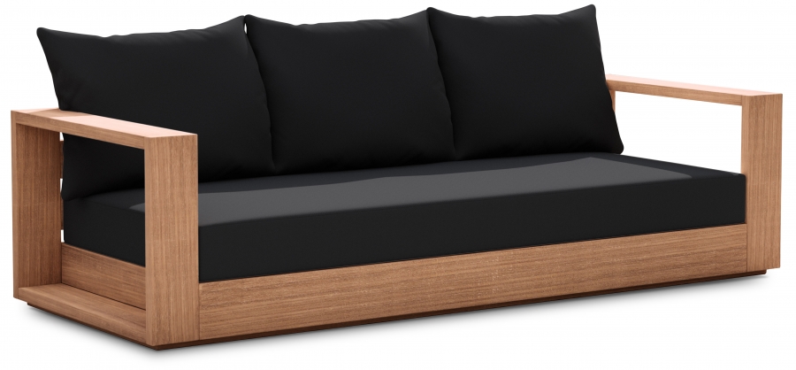 Tulum 87" Water Resistant Fabric Upholstered Outdoor Patio Sofa