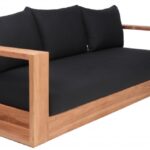Tulum 87" Water Resistant Fabric Upholstered Outdoor Patio Sofa