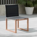 Tulum Water Resistant Mesh Fabric Outdoor Patio Dining Side Chair