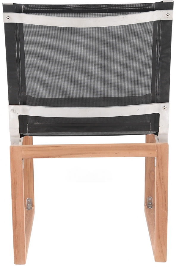 Tulum Water Resistant Mesh Fabric Outdoor Patio Dining Side Chair