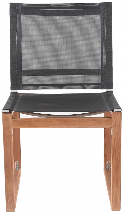 Tulum Water Resistant Mesh Fabric Outdoor Patio Dining Side Chair