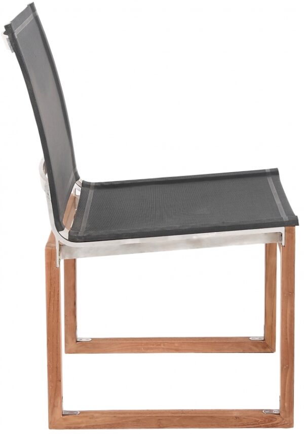 Tulum Water Resistant Mesh Fabric Outdoor Patio Dining Side Chair