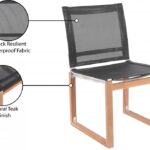 Tulum Water Resistant Mesh Fabric Outdoor Patio Dining Side Chair