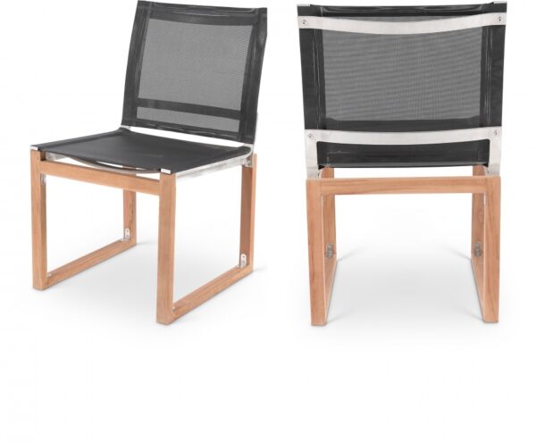 Tulum Water Resistant Mesh Fabric Outdoor Patio Dining Side Chair