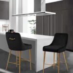 Owen Velvet Upholstered Counter Stool