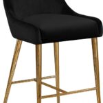 Owen Velvet Upholstered Counter Stool