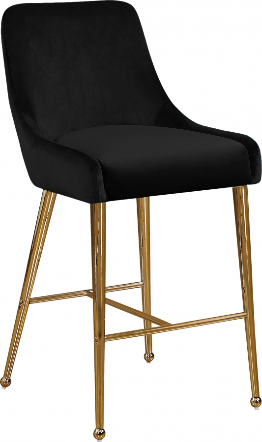 Owen Velvet Upholstered Counter Stool