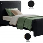 Sloan Velvet Upholstered Twin Bed