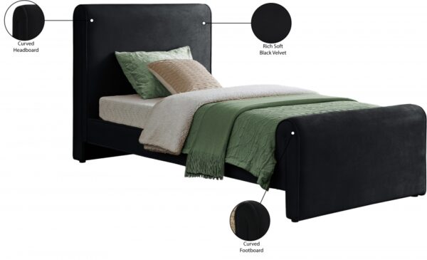 Sloan Velvet Upholstered Twin Bed