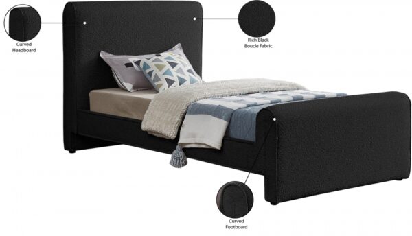 Stylus Boucle Fabric Upholstered Bed