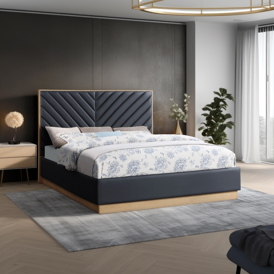 Casa Vegan Leather Upholstered Bed