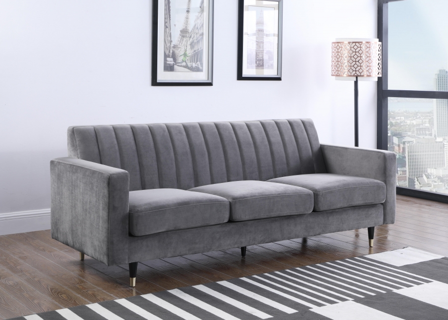 Lola 85" Velvet Upholstered Sofa