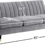 Lola 85" Velvet Upholstered Sofa
