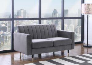 Lola 60" Velvet Upholstered Loveseat