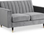 Lola 60" Velvet Upholstered Loveseat