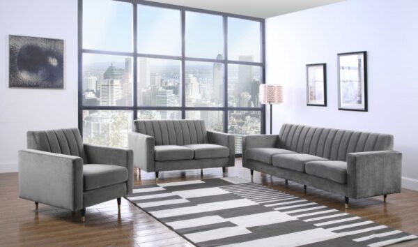 Lola 60" Velvet Upholstered Loveseat