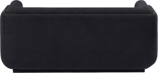 Kimora 64.5" Linen Textured Fabric Upholstered Loveseat