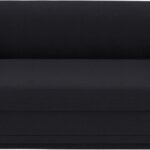 Kimora 64.5" Linen Textured Fabric Upholstered Loveseat