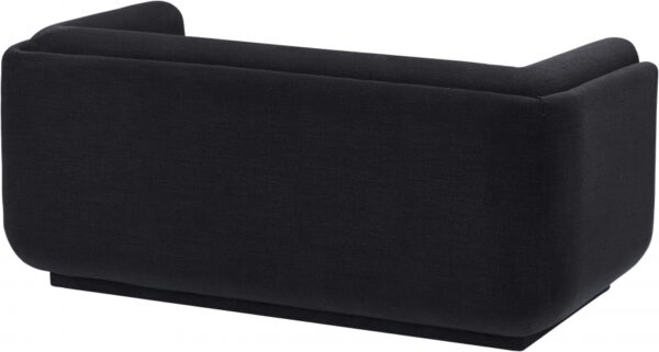Kimora 64.5" Linen Textured Fabric Upholstered Loveseat