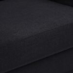 Kimora 64.5" Linen Textured Fabric Upholstered Loveseat