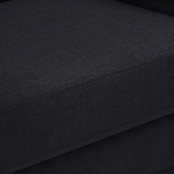 Kimora 64.5" Linen Textured Fabric Upholstered Loveseat