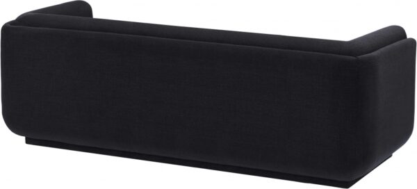 Kimora 86.5" Linen Textured Fabric Upholstered Sofa