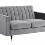 Lola 60" Velvet Upholstered Loveseat
