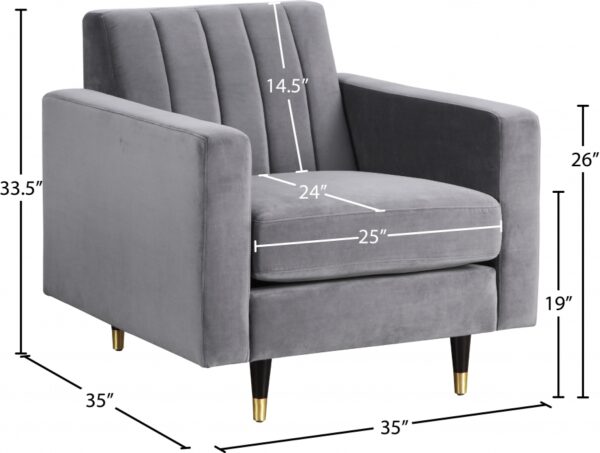 Lola Velvet Upholstered Chair