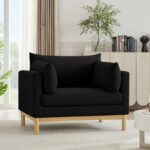 Langham Linen Textured Fabric Upholstered Chair