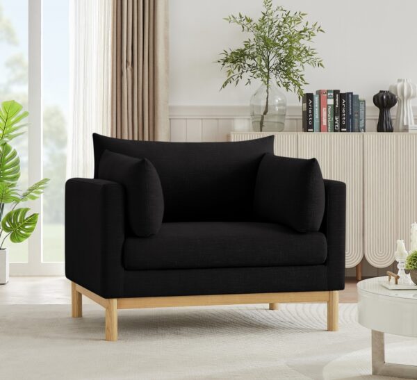 Langham Linen Textured Fabric Upholstered Chair