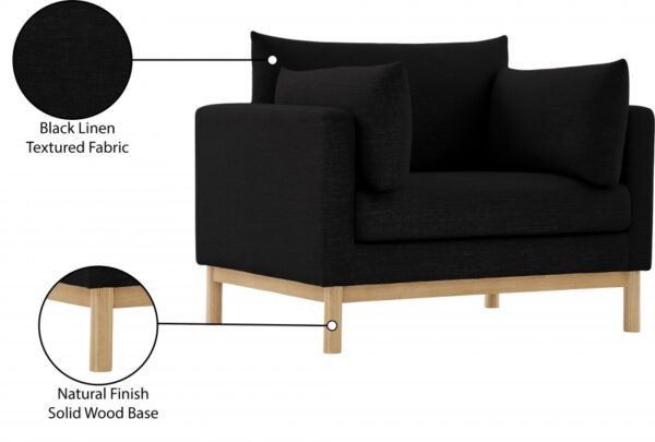 Langham Linen Textured Fabric Upholstered Chair
