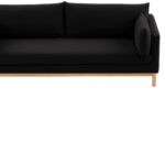 Langham 66" Linen Textured Fabric Upholstered Loveseat