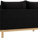 Langham 66" Linen Textured Fabric Upholstered Loveseat