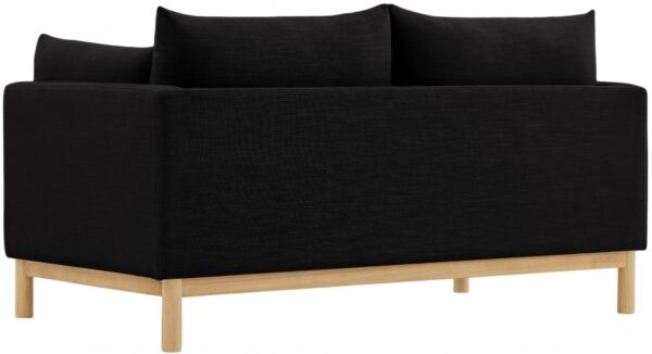 Langham 66" Linen Textured Fabric Upholstered Loveseat