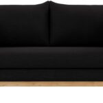 Langham 66" Linen Textured Fabric Upholstered Loveseat